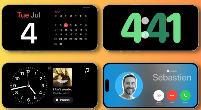 卓尼苹果手机维修分享iOS17横屏充电待机显示有什么好处 