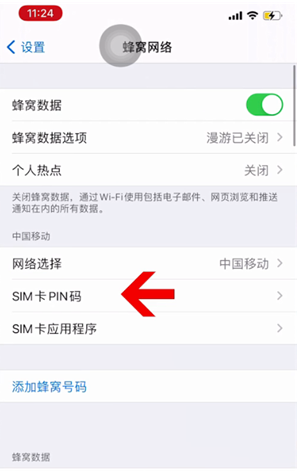 卓尼苹果14维修网分享如何给iPhone14的SIM卡设置密码 