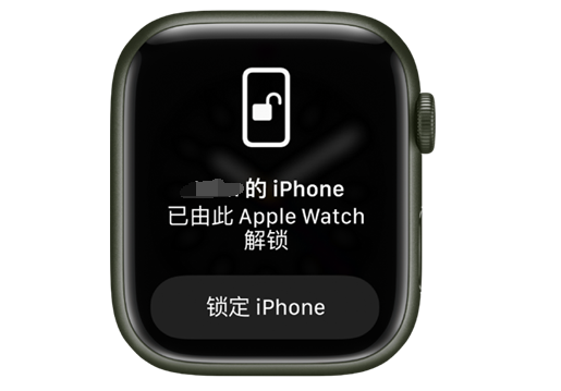 卓尼苹果手机维修分享用 AppleWatch 解锁配备面容 ID 的 iPhone方法 