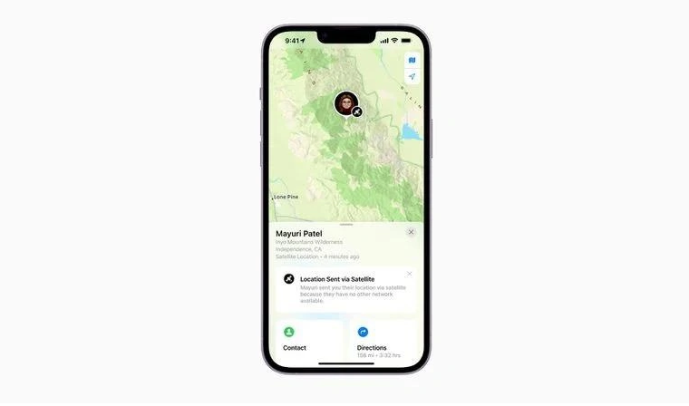 卓尼苹果14维修分享iPhone14系列中 FindMy功能通过卫星分享位置方法教程 